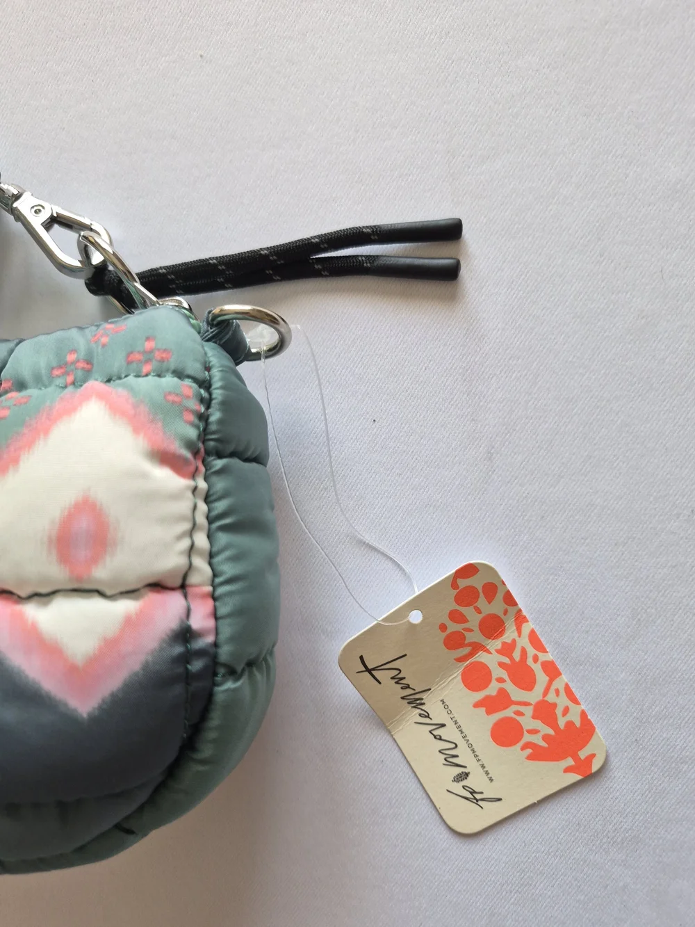 Free People Movement Quilted Geometric Mini Wristlet Bag